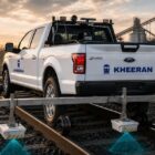 railway ballast fouling GPR truck conducting hi-rail survey