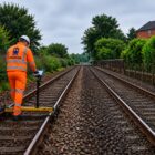 railway LiDAR scanning corridor point cloud capture from hi-rail