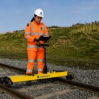 railway GPR survey planning and report review on tablet